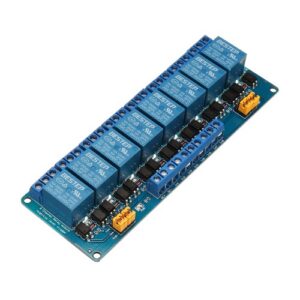 5V 8 Channels Relay, Module High and Low, Triggering Optocoupler, Isolation Relay Module, PLC Signal Amplifier, Board-Smartiphi-Main