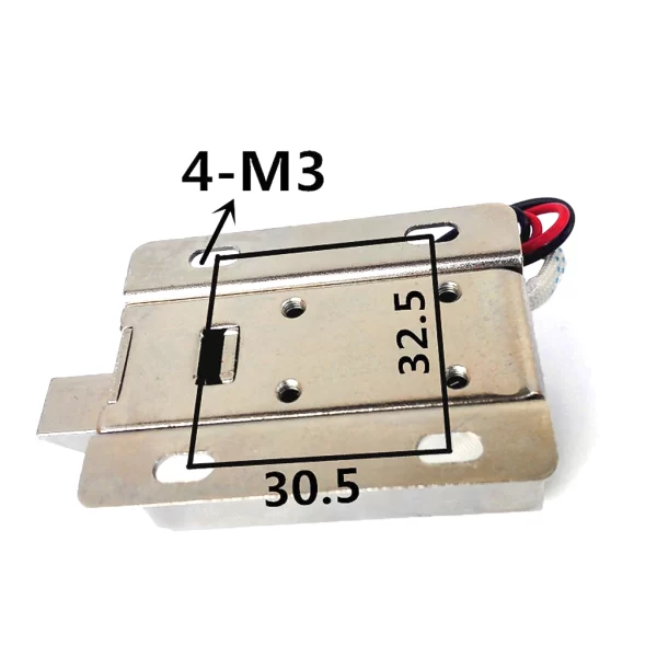 DC 12V Cabinet Door Lock Electric Lock Assembly Solenoid-Smartiphi-3