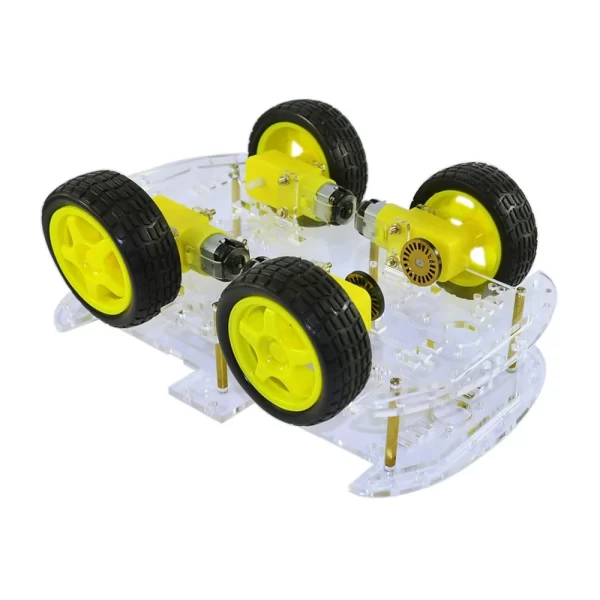 4 WD Double Layer Smart Car Chassis Kit - Image 2