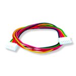 6 Pin JST Cable Connector Female - 2.54mm Pitch - both sided - pack of 5