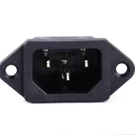 IEC320 C14 Panel Mount Plug Computer Adapter Power Connector Socket
