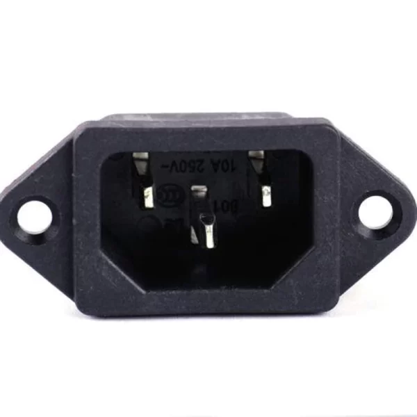 IEC320 C14 Panel Mount Plug Computer Adapter Power Connector Socket