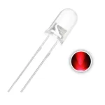 KitSmart 5mm Ultra Bright LED - 100 pieces kit - Clear Red