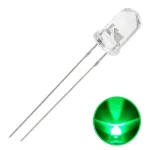 KitSmart 5mm Ultra Bright LED - 100 pieces kit - Clear Green